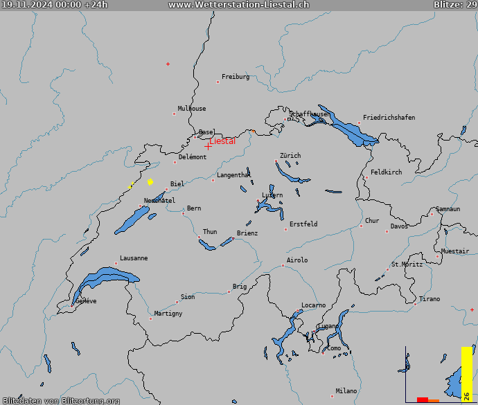 Blitzkarte Schweiz 20.11.2024