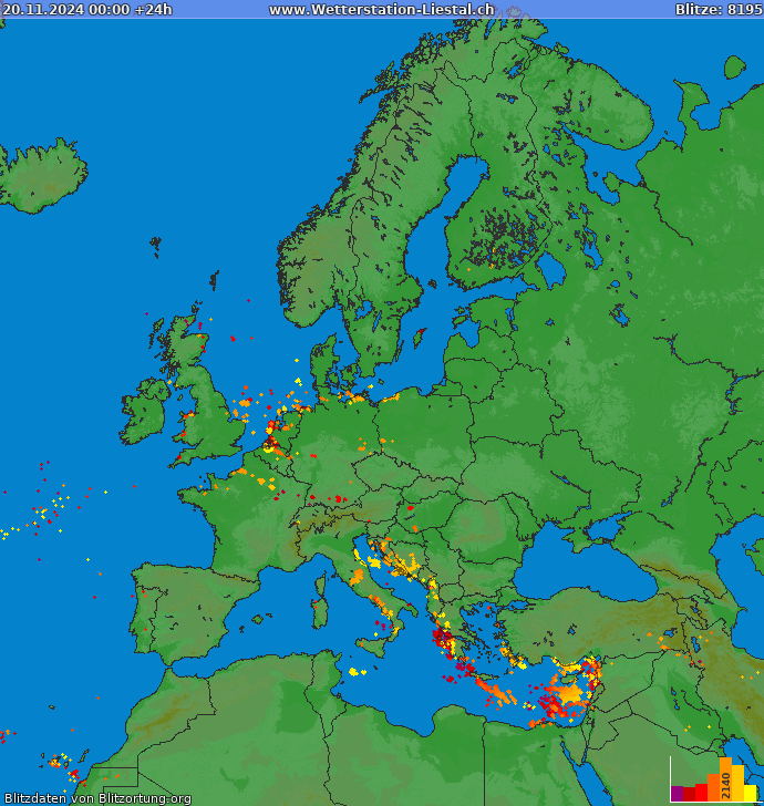 Blitzkarte Europa 20.11.2024