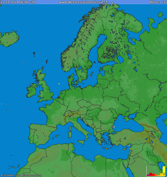 Blitzkarte Europa 21.11.2024 (Animation)